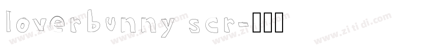 loverbunny scr字体转换